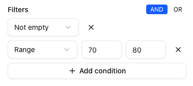 Column Filtering